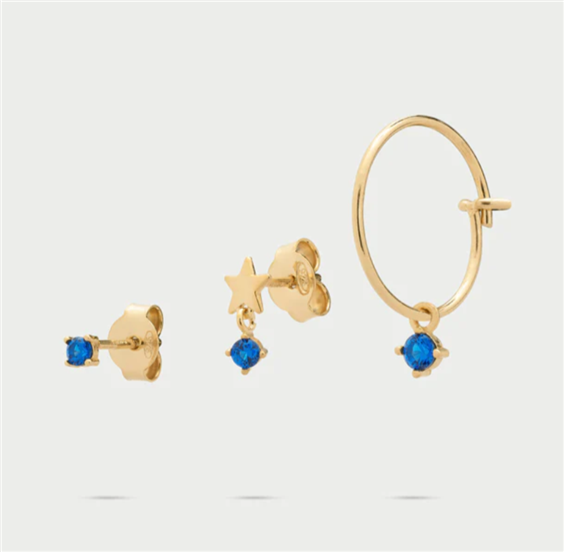 Orecchini Rue des Mille Donna ESSENCE in Argento ORZ-024 3PZ STE AU - ORZ-024 3PZ STE AU